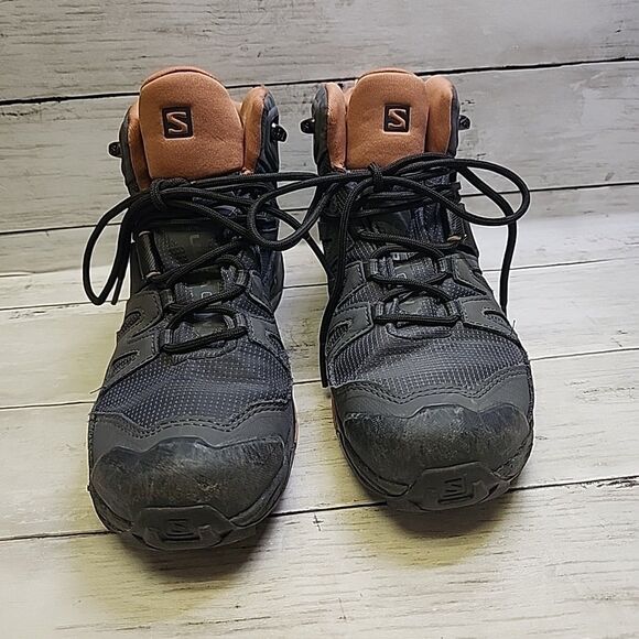 Salomon X Ultra 4 Mid GTX GORE-TEX Grey Trekking All Year Women Walking Boots S7 - Picture 1 of 15